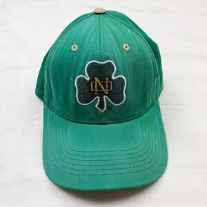 Vintage 90s Green Fighting Irish‎ Notre Dame College Hat